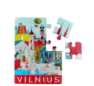 Magnetas dėlionė Vilniaus miesto panorama